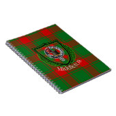 Middleton Scottish Clan Tartan & Crest ノートブック (右側)