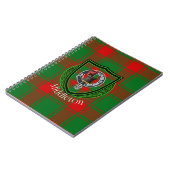 Middleton Scottish Clan Tartan & Crest ノートブック (左側)