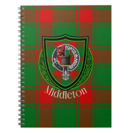 Middleton Scottish Clan Tartan & Crest ノートブック