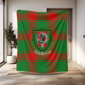 Middleton Scottish Clan Tartan Crest フリースブランケット