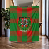 Middleton Scottish Clan Tartan Crest フリースブランケット