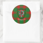 Middleton Scottish Clan Tartan & Crest ラウンドシール (バッグ)