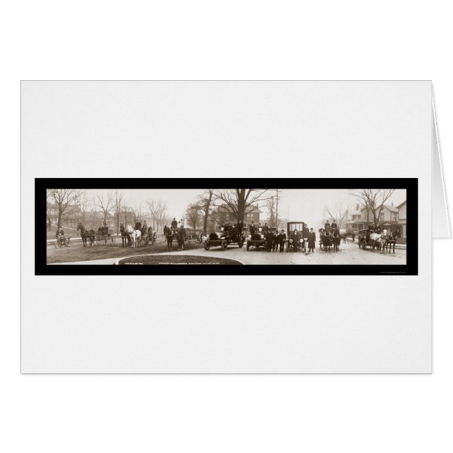 Middletownの消防署の写真1914年 (正面横)
