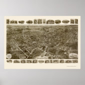 Middletown, NY Panoramic Map - 1921 ポスター (正面)