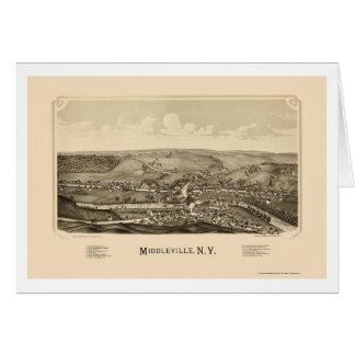 MiddlevilleのNYのパノラマ式の地図- 1890年