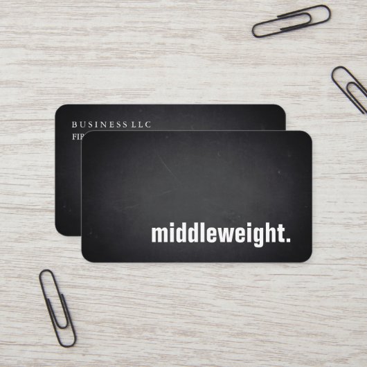 middleweight. Modern Blackboard Professional 名刺 (正面/裏面インサイチュ)