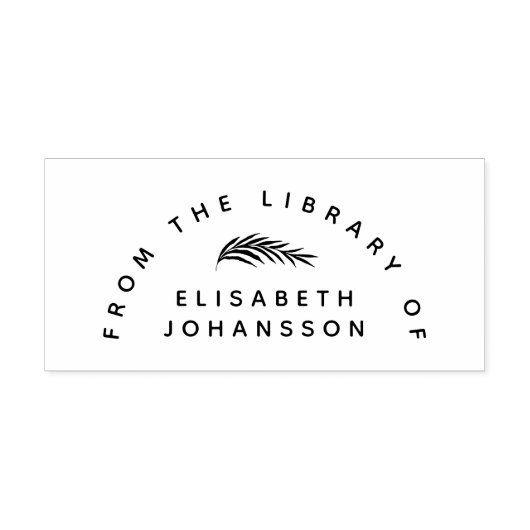 Midern Minimalist Frome the Library Botanical ラバースタンプ (インプリント)