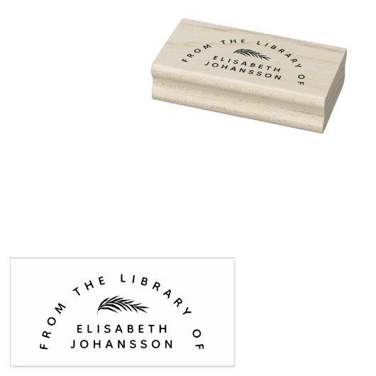 Midern Minimalist Frome the Library Botanical ラバースタンプ (押印)