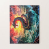 Midgard snake in the norhtern sea Viking mythology ジグソーパズル (縦)