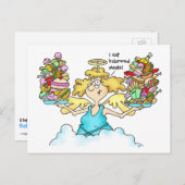 Midgeのダイエットの郵便はがき#8の釣り合った食事 ポストカード (正面/裏面)