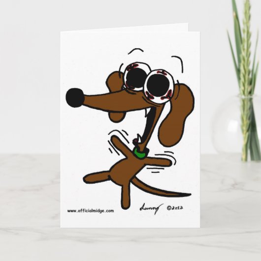 Midge「あなたはどのように古い?!」 ハッピーバースデーカード カード (正面)