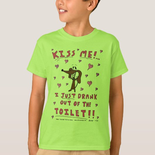 Midge 'キスME'キッズベーシックTシャツ Tシャツ (正面)
