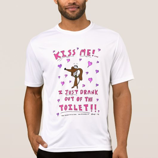 Midge "キスME"メンズパフォーマンスTシャツ Tシャツ (正面)