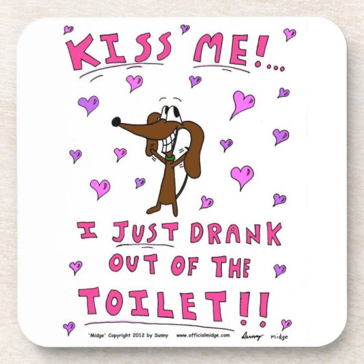 Midge "キスME" Coasters - Set of 6 コースター (正面)