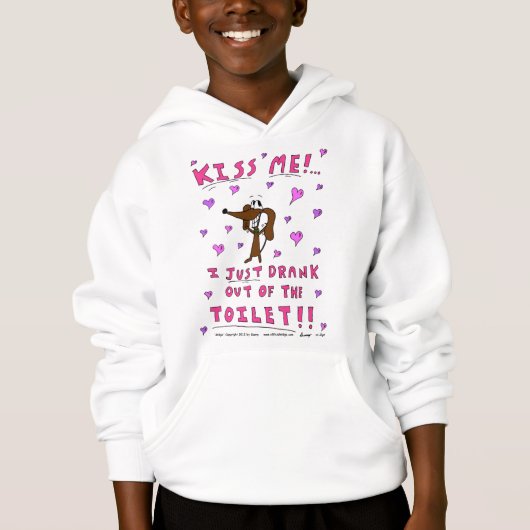 Midge "キスME" Kids Hooded Sweatshirt (正面)