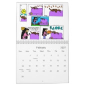 Midge 2013年の「日曜日の漫画のカレンダー カレンダー (2月 2027)