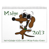 Midge 2013年の「日曜日の漫画のカレンダー カレンダー (カバー)