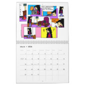 Midge 2014年の「日曜日の漫画のカレンダー カレンダー (3月 2026)