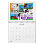 Midge 2016年の「日曜日の漫画のカレンダー カレンダー (3月 2026)