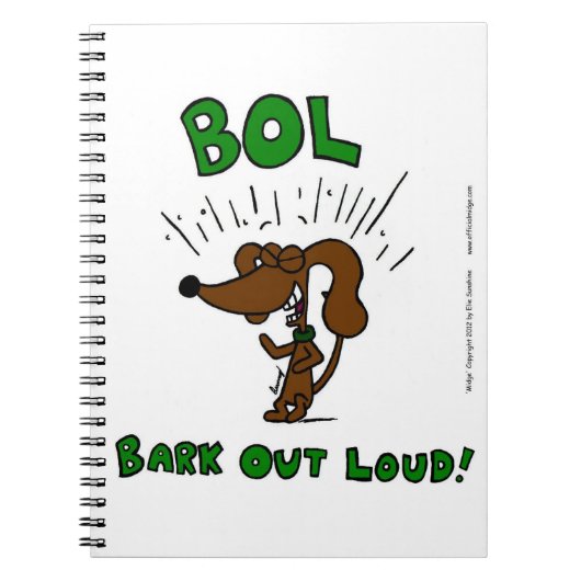Midge "BOL: BARK OUT LOUD"ノートブック ノートブック (正面)