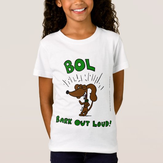 Midge "BOL Bark Out Loud"女の子ベビー人形Tee Tシャツ (正面)