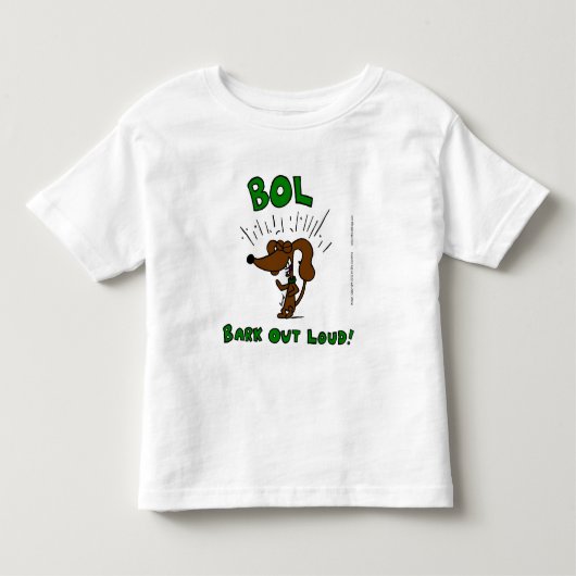 Midge "BOL Bark Out Loud"幼児用Tシャツ トドラーTシャツ (正面)