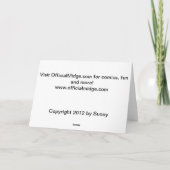 MIDGE MUTTS RULE Greeting Card カード (裏面)