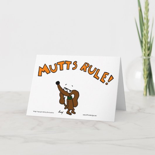 MIDGE MUTTS RULE Greeting Card カード (正面)