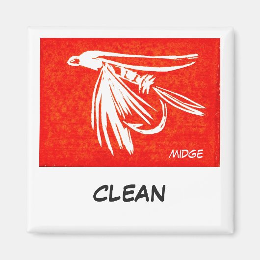 "Midge Red"皿ワッシャ状態磁石 マグネット (正面)