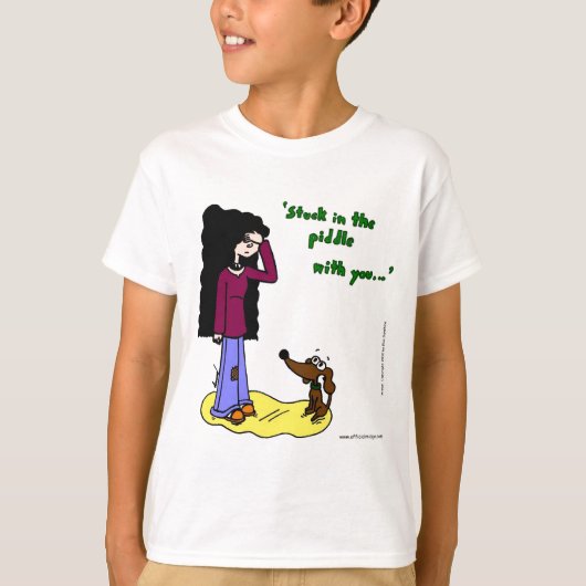 Midge "Stuck In Piddle With You"キッズベーシックTee Tシャツ (正面)
