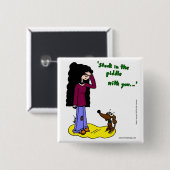 Midge "Stuck In The Pidle With You"ボタン 缶バッジ (正面&裏面)