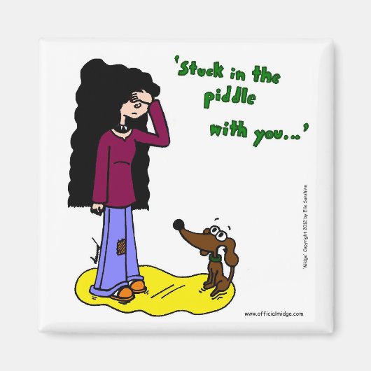 Midge "Stuck In The Pidle With You"マグネット マグネット (正面)