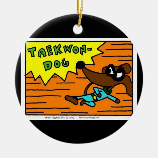 Midge TAEKWON-DOGのオーナメント セラミックオーナメント (正面)