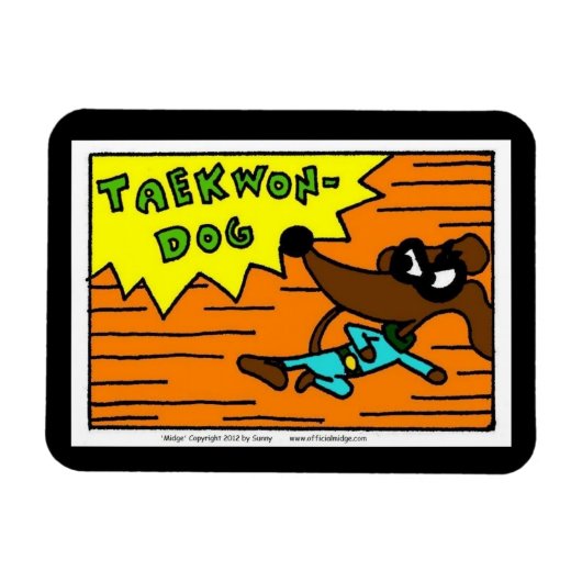 Midge TAEKWON-DOGフレキシブル磁石 マグネット (横)
