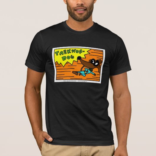 Midge "TAEKWON-DOG"メンズベーシックTシャツ Tシャツ (正面)