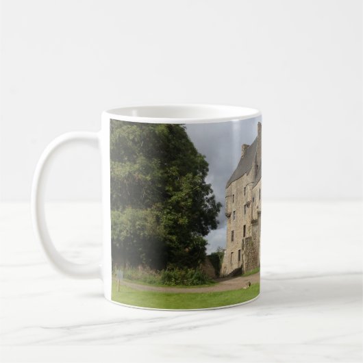 Midhope Castleスコットランド撮影場所マグカップ コーヒーマグカップ (左)