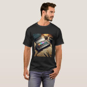 MIDI キーボード コントローラー - シンセサイザー レトロ Tシャツ (正面フル)