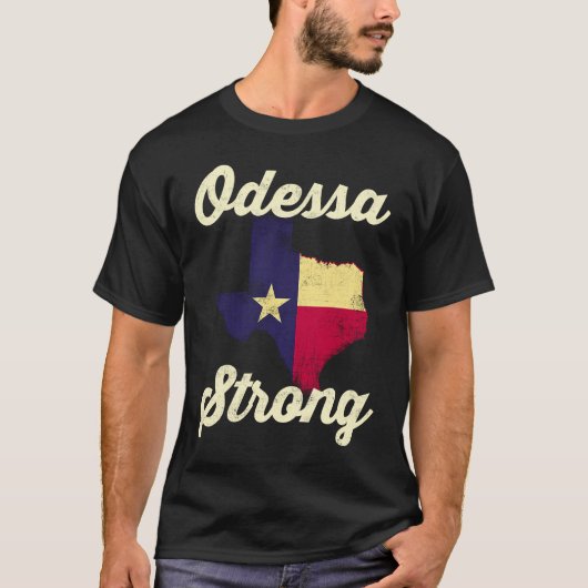 Midland Odessa TX Strong Love Pray Support Texas M Tシャツ (正面)