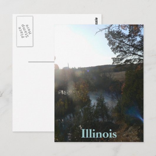Midle Fork Vermion, Illinoisはがき ポストカード (正面/裏面)