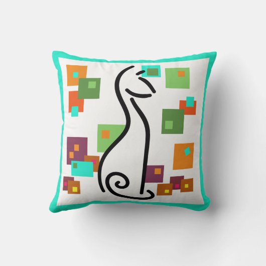 MidMod MCMネコ クッション (裏面)