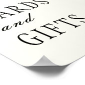 Midnight Autumn Cards & Gifts Reception Sign ポスター (角)