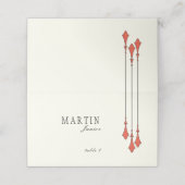 Midnight Autumn Folded Place Card プレイスカード (外部開封)