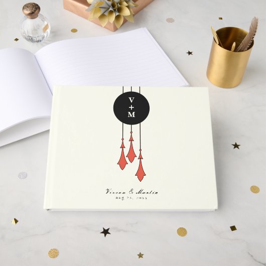 Midnight Autumn Wedding ゲストブック (正面見開き)