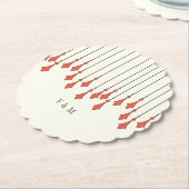 Midnight Autumn Wedding ペーパーコースター (アングル)