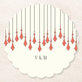 Midnight Autumn Wedding ペーパーコースター