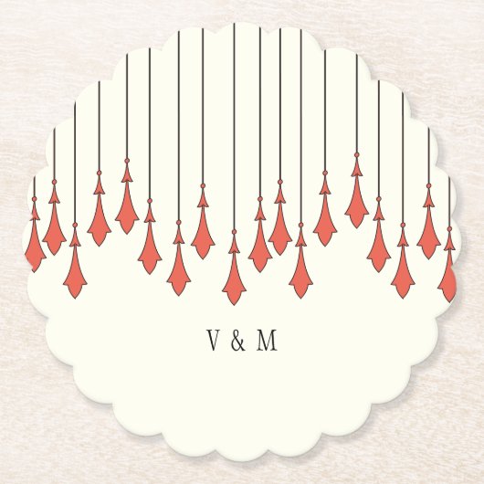 Midnight Autumn Wedding ペーパーコースター (正面)