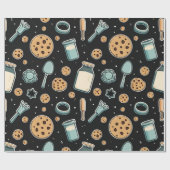 Midnight Baking Madness | Whimsical Cookie  ラッピングペーパー (フラット)