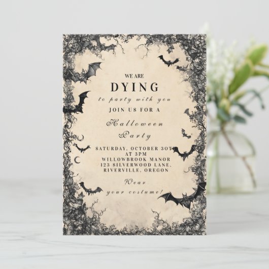 Midnight Bats Haunted Halloween 招待状 (スタンド正面)