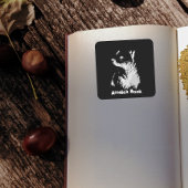 Midnight Bear Cub Book Stticker スクエアシール