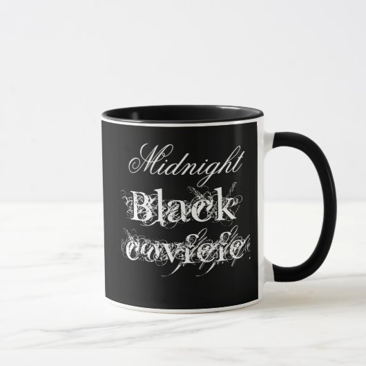 Midnight Black Cofvefeカスタマイズ可能 マグカップ (右)